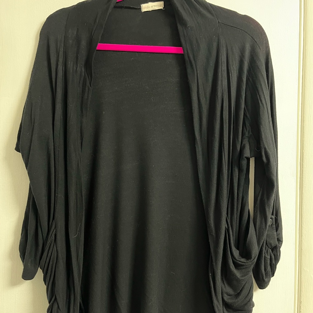 Zenana Outfitters Charcoal Women's Open Front Shrug
